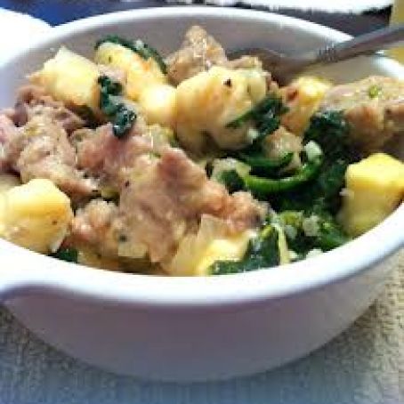 Gnocchi with Fresh Veggie Sausage and Broccoli Rabe
