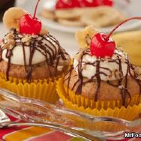 Banana Split Cupcakes #3