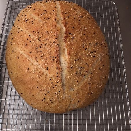 Quick Artisan Style Multi Grain Sourdough Bread