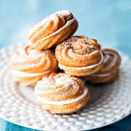 Cinnamon Spritz Sandwich Cookies