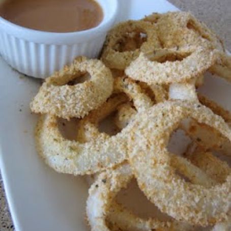 Onion Rings & Amazing Sauce Low Fat Baked