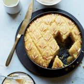 Sweet Semolina Cake with Rose Water