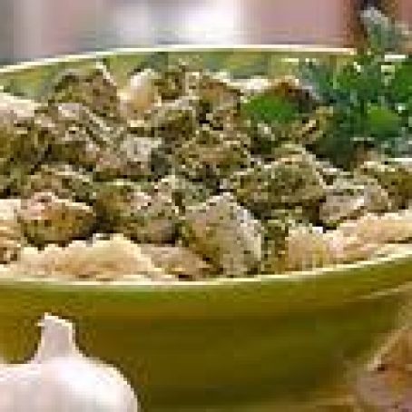 Chicken with Pistachio-Parsley Pesto