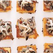 Wild Mushroom Ragoût on Crispy Polenta & Comte Cheese