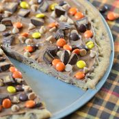 Peanut Butter Chocolate Chip Cookie Pizza