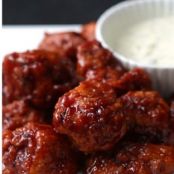 Honey Chipotle Chicken Poppers