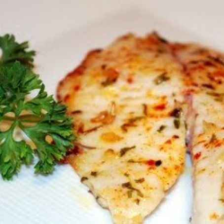Tilapia, Baked Tilapia with Garlic Butter