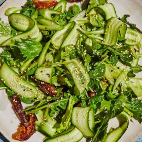 Celery Slaw with Seeds and Dates