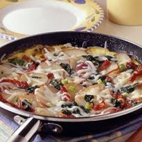 Spinach and New Potato Frittata