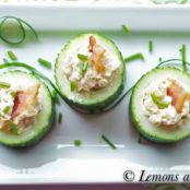 Cucumber Cups with Caramelized Onion and Bacon | Lemons and Anchovies
