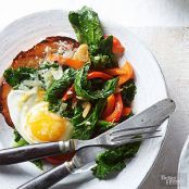 Mustard Greens on Toast