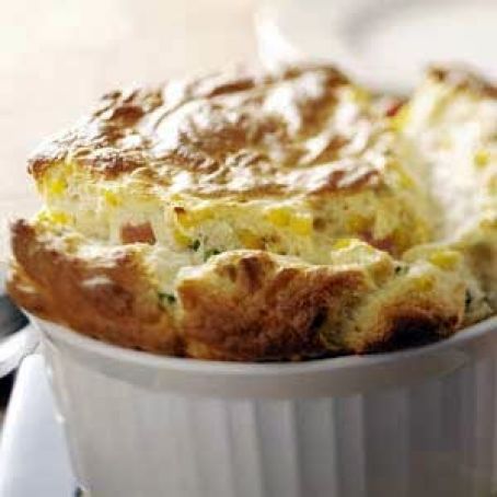 Eggs - Ham and Corn Souffle