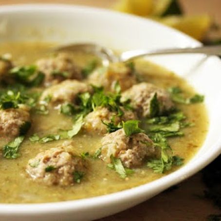 Tomatillo Albondigas Soup