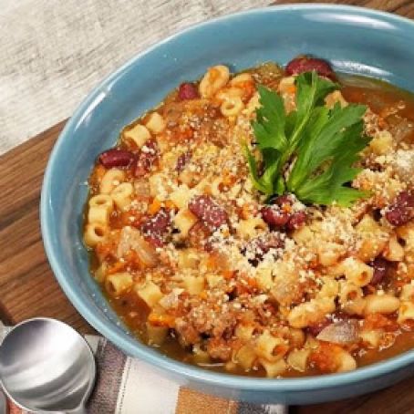 Beef and Pasta Soup - Slow Cooker Recipe - (5/5)