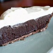 Chocolate Mocha Pie w/ White Chocolate Mousse Topping