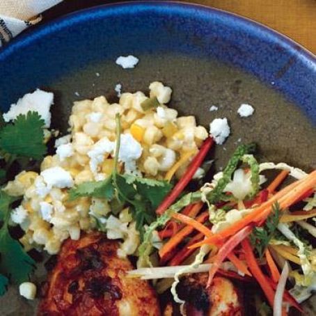 CHEESY CREAMED CORN w/CILANTRO