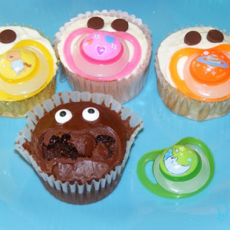 Pacifier Cupcakes