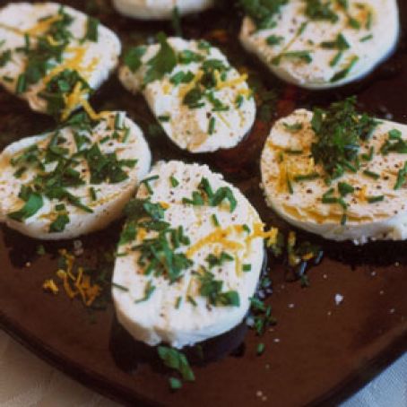 Chèvre with Herbs, Olive Oil, and Lemon Zest