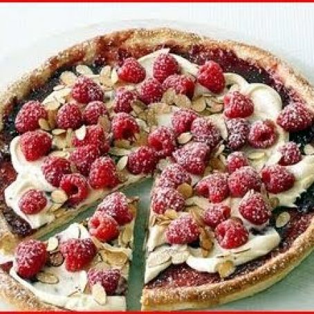 Raspberry-Almond Pizza