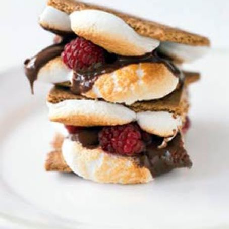 Raspberry S'mores | Real Simple Recipes