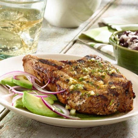 Grilled Mojo Pork Chops