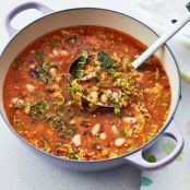 Easy Cabbage & White Bean Soup