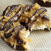 Homemade girl scout Samoas