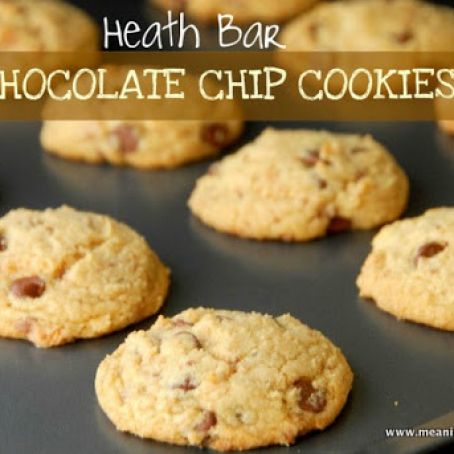 Heath Bar Chocolate Chip Cookies