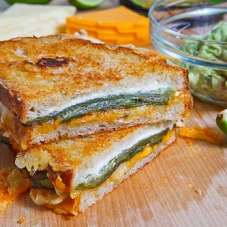 Jalapeno Popper Grilled Cheese Sandwich