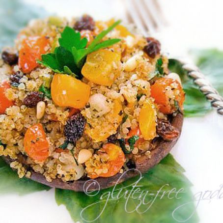 Quinoa Stuffed Portobello Mushroom
