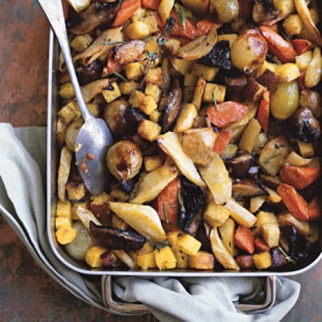 Cornbread Dressing with Roasted Fall Veggies
