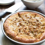 Deep Dish Cinnamon Streusel Dessert Pizza