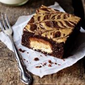 Peanut Butter Snickers Brownies