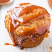 Salted Caramel Buttermilk Brown Sugar Muffins