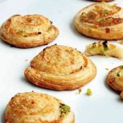 Parmesan-Scallion Pastry Pinwheels