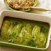Baked Tilapia With Coconut-Cilantro Sauce