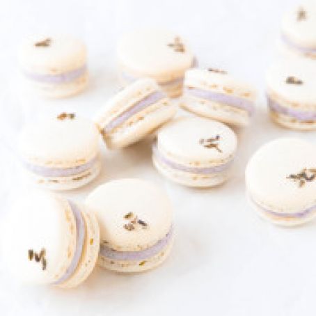 Lavender Coconut Macarons