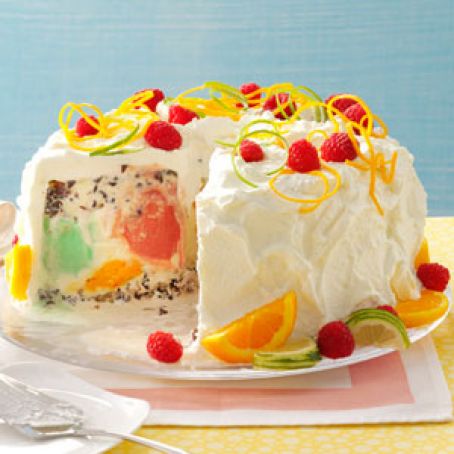 Sherbet Cream Cake Recipe