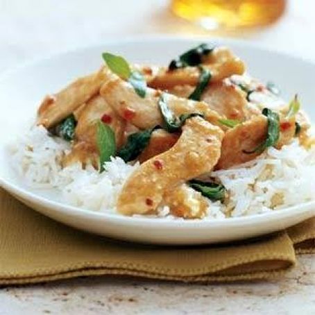 Chicken and Basil Stir-Fry