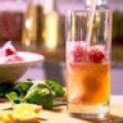 Lemon-Ginger Iced Tea with Berry Cubes