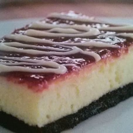 White Chocolate-Raspberry Cheesecake Bars