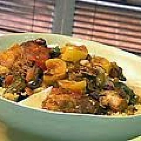 Moroccan Chicken with Squash and Dried Plums