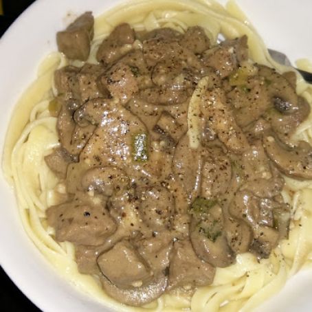 Sirloin and Mushrooms in Rich Beef-Dijon Sauce