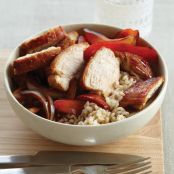 Ginger-Marinated Chicken with Onions and Peppers