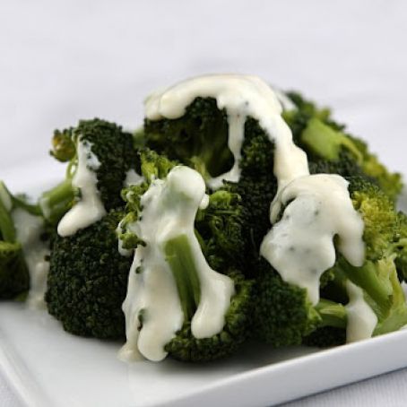 Broccoli with Two-Cheese Sauce
