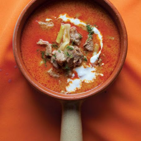 Palócleves (Lamb Soup With Sour Cream)