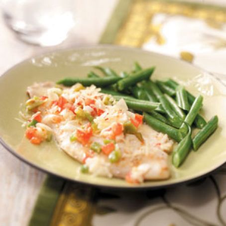 Veggie-Topped Tilapia Recipe