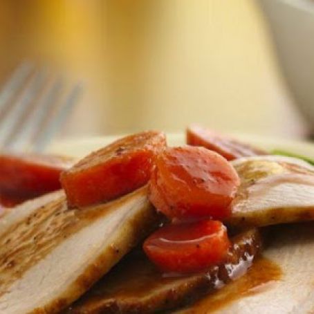 Slow Cooker Honey Barbecue Pork Roast with Carrots