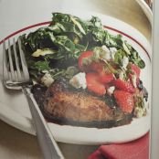 Balsamic Steaks with Strawberry & Gorgonzola