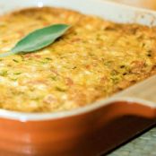 Low Carb Sausage, Sage and Cheesy Egg Casserole